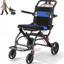Transport Wheelchair Lightweight Foldable，Compact Travel Wheelchair, 
Product Dimensions	35"L x 20.5"W x 22.63"H
