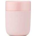 W&P Porter Travel Coffee Mug with Protective Silicone Sleeve | 12 Ounce Blush | Reusable Cup for Coffee or Tea | Portable Ceramic Mug with BPA-Free Press-Fit Lid | Dishwasher Safe | On-the-Go