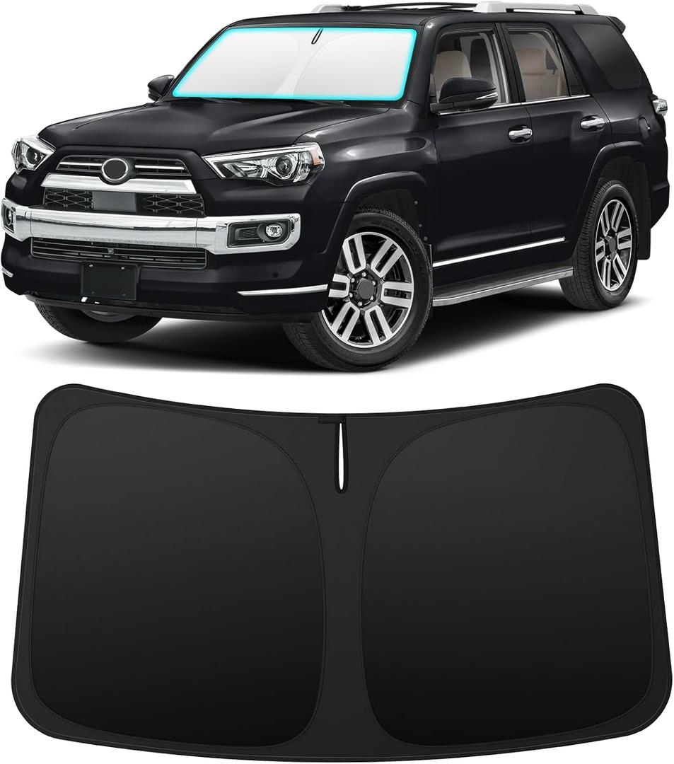 INSAUTO Foldable Windshield Sun Shade for Toyota 4Runner 2010-2025, Heat & UV Protection Car Sunshade with Storage Bag, Keep Interior Cool & Easy Installation INSAUTO Foldable Windshield Sun Shade for Toyota 4Runner 2010-2025, Heat & UV Protection Car Sunshade with Storage Bag, Keep Interior Cool & Easy Installation