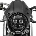 Motorcycle Headlight Fairing Cowl Windshield for Honda Rebel 500 300 2018 2019 2020 2021 2022 2023 2024 2025 2026 CMX500 CMX300 Windscreen Mask Deflector Protector (Black)