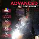 StartPro Auto Darkening Welding Helmet, Large Viewing, True Color, Wide Shade Range DIN 4/5-9/9-13, 4 Arc Sensors, TIG, STIK, MIG, CUT, SAW, Flux cored, Plasma, Grinding mode