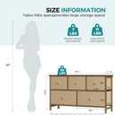 OLIXIS 5 Drawer Dresser for Bedroom, Storage Organizer for Closet, Khaki, 11.8"D x 39.4"W x 20.9"H