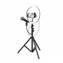On Air 8" Ring Light Studio Pro Light; Tripod & Phone Mount Set