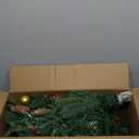 2 Pack Prelit Outdoor Christmas Tree 24 Inch, Remote Control Battery Operated with 100 Warm White Multi-Color Changing LED Lights, Small Pre-Decorated Green Xmas Tree for Pathway, Porch