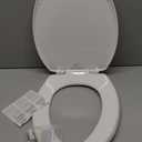 Mayfair Caswell Modern Slow Close Toilet Seat, Durable Plastic, Elongated, White