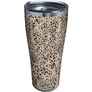 Tervis Sleek Cheetah Triple Walled Insulated Tumbler Travel Cup Keeps Drinks Cold & Hot, 30oz Legacy, Stainless Steel
