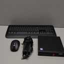 Lenovo ThinkCentre M920q Tiny Desktop,Intel 6 Core i5-8500T,16GB RAM,256GB NVME SSD,HDMI,DisplayPort,WiFi,Bluetooth,Wireless Keyboard Mouse,Windows 11 black