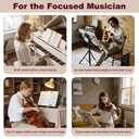 Muclip Metal Music Book Clip - Hands-Free Sheet Music Page Holder
