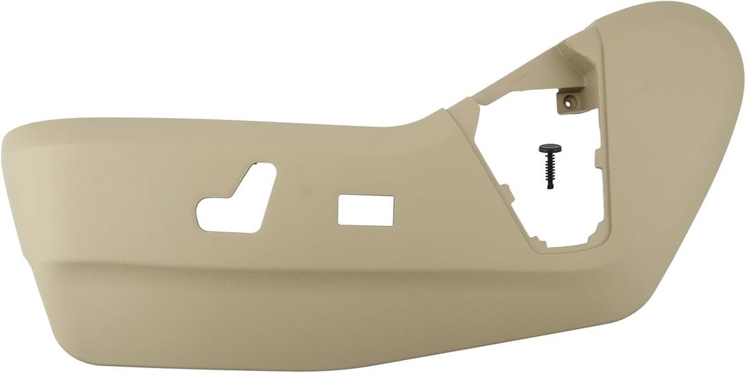 MOTOALL Front Left Driver Seat Trim Track Cover Side Tan Beige Outer Power Seat Switch Panel Bezel Seat Track Shield Cover Trim for Chrysler Town & Country 2011-2016 for Dodge Grand Caravan 2011-2019