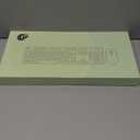 Wireless Keyboard and Mouse Combo, 104 Round Keys Cute Colorful Keyboard and Mouse with Retro Typewriter for PC/Mac/Laptop/Tablet/Computer/Windows Black