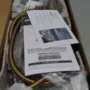 Moen Inara Bronzed Gold Handshower and Rainfall Shower Head with Lever Handle, Tub Spout, and Metal Hose, 84041BZG