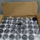 KEYWING 1oz Amber Glass Jars with Black Lids, 36 Pack Small Round Glass Cosmetic Jars with Inner Liners for Lotions, Cream, Powders and Ointments