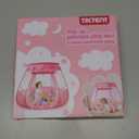 Pop Up Princess Tent with Colorful Star Lights for 1 2 3 Year Old Birthday Gift, 12-18 Months Baby Girl Toys, Foldable Ball Pit with Carrying Bag, Indoor&Outdoor Play Tent for Kids (Pink)