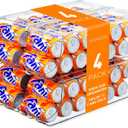 Pack of 4 Soda Can Organizer for Refrigerator, Stackable Canned Food Pop Cans Container Can Holder Dispenser with Lid for Fridge Rack Freezer, Clear Storage Bins-Holds 12 Cans Each (Transparent)