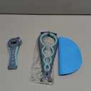 Jar Opener for Weak Hands, Seniors with Arthritis, 5 in 1 Multi Function Bottle Opener Lid Opener For Arthritic Hands with Non Slip Rubber Jar opener Gripper Pad(blue) (3-piece set)