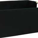 Storage Bin for Shelves Rectangle Closet Baskets Foldable Box with Handles Black Storage Boxes for Home Office Car Dormroom