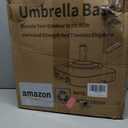 Patio Umbrella Base Heavy Duty with Wheels, Max 100lb Fillable Umbrella Stand Mobile Square Market Stand, Windproof Outdoor Umbrella Holder for Deck, Poolside, Lawn, Fits Muti Sized Umbrellas