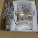 SineRise Modern Crystal Chandeliers Firework, Crystal Light Fixture, Dandelion Chandelier (8-Light, Gold) for Foyer Hallway Entryway Kitchen Bedroom