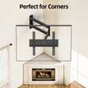 USX STAR Corner TV Wall Mount Long Arm TV Mount Bracket for 32-70 Inch TVs, Full Motion TVs Wall Mounts with 32” Articulating Arms Extension & Tilt & Swivel, Max VESA 400x400mm, Holds up to 80 lbs