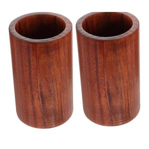 Zerodeko 2pcs Wooden Utensil Holder Compact Kitchen Organizer for Cutlery and Chopstick Storage for Countertops