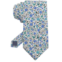 Floral Ties for Men 2.56" Colorful Mens Skinny Tie Cotton Neckties for Wedding Party Graduation