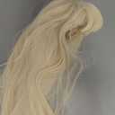 morvally Women's 26 inches Long Straight Blonde Synthetic Resistant Hair Wigs with Bangs Natural Looking Wig for Women Halloween Cosplay (Blonde)