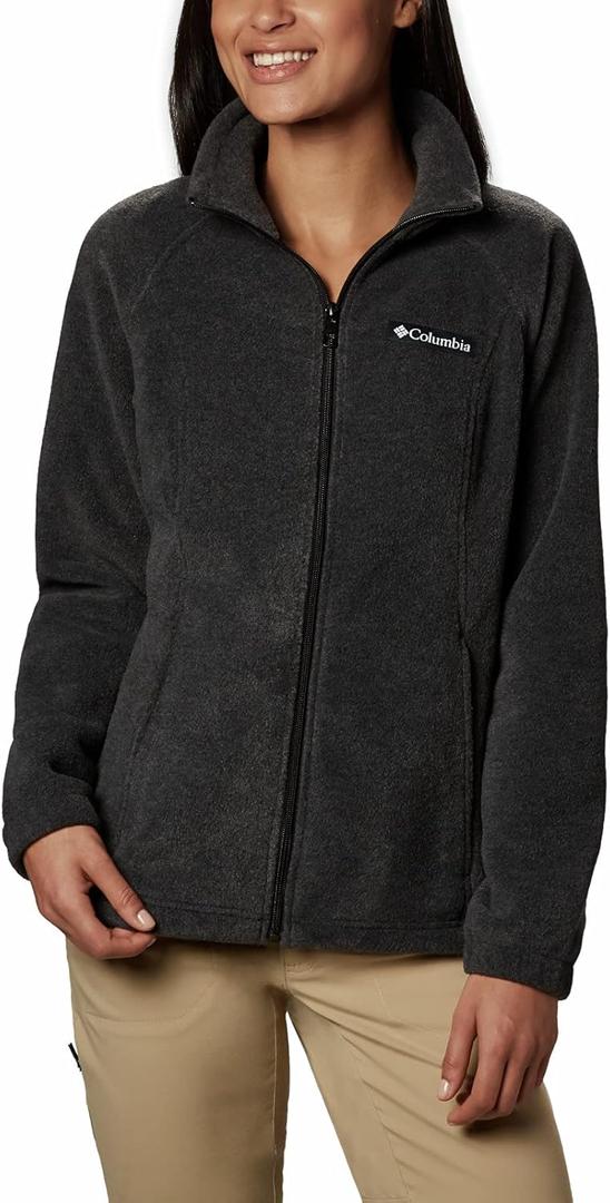 Columbia Women's Benton Springs Full Zip (Medium, Charcoal Heather)