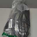 ONCAI Mens Slippers with Orthotic Arch Support, Cotton-Blend High-Density Memory Foam Plantar Fasciitis House Slippers Warm Stripe Faux Fur Clogs Slip-on Indoor Outdoor Rubber Sole Black, Size 15