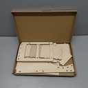 Toy Cars Jump Ramp, Toy Car Track Set for Hot Wheels, Race Cars Track for Hot Wheels and Diecast Cars, Playing/Storage/Display/Race Trackset, Wood Jump Ramp for Hotwheels and Montessori (White)