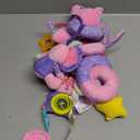 Musical Car Seat Toy for Babies 0-12 Months Girl, 5-in-1 Sensory Activity Hanging Toy Stroller Toy with Soothing Music, Rattle, Mirror for Newborn Infants Essential Gifts, Unicorn (Pink)