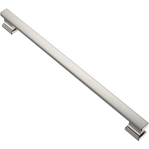 Alzassbg 5 Pack Brushed Satin Nickel Cabinet Pulls, 10 Inch(254mm) Hole Centers Kitchen Cabinet Handles for Cabinets and Drawers AL3061SN