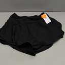 ATTRACO Women Swim Shorts Side Split Swim Trunk 2 in 1 Board Shorts with Pockets Swim Bottom (Small)