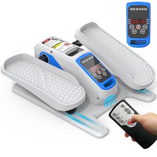 Under Desk Elliptical Machine, Electric Elliptical Exerciser for Senior, Quiet & Small Electric Seated Pedal Exerciser for Home with Display Monitor, Remote Control & 12 Adjustable Speeds (White) : Sports & Outdoors