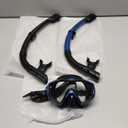 Snorkeling Gear for Adults, Kids, Kwambiri Dry-Top Snorkel Set, 180°Panoramic Wide View Diving Mask Breathing Freely Snorkel Mask for Snorkeling, Scuba Diving Swimming Travel Black and Blue