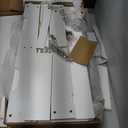 ChooChoo Shoe Storage Bench with Lift Top Storage, Entryway Bench with 2 Cushioned Seats, 3 Compartments, Adjustable Shelf, Shoe Cabinet for Entryway, Bedroom, Living Room, White