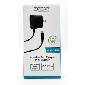 ZGEAR Adaptive Fast Charge Wall Charger For Micro USB