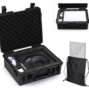 Unmake Starlink Mini Case, Carrying Travel Hard Case with WIFI Carrying Bag - Suitable for Starlink Mini, Kickstand, Pipe Adapter, Cables & More, Durable Foam - Dual Layer Shock Pack of 2