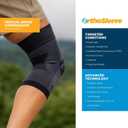 OrthoSleeve Compression Knee Brace, Knee Sleeve for ACL, MCL, Injury Recovery, Meniscus Tear, Pain, Aching Knees, Patellar Tendonitis & Arthritis Pain