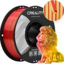 Creality Silk Filament, PLA 3D Printer Filament 1.75mm Multi Color, Smooth and Shiny, Silk Shiny PLA Filament +/-0.02mm, 3D Printing Filament 1KG/2.2lb (Golden-Red)