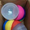 Capsule Vending Machine Translucent Round Capsules Empty 7 pcs 3.9 inch - Gumball Machine Capsules Easter Basket Stuffers Birthday Gifts - DIY Craft Supplies Claw Machine Refills in Bulk