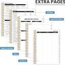 2026 Planner, Aesthetic Weekly and Monthly Planner for Women, Jan 2026 to Dec 2026, Hardcover 2026 Calendar Book with Monthly Tabs, Inner Pocket, Perfect for Office Home School - A4 (8.5" x 11"), Pomegranate