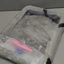 JOEJOY Deluxe Dog Booster Seat with Sturdy Metal Frame and Safety Leash for Small Pets up to 20 lbs - Portable Puppy Dog Car Seat with Thick Cushion and Storage Pockets for Small Dogs, Black