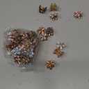 Dizila 40 Pieces 2cm/0.8" Small Mini Crystal Flower Hair Claws Clips Floral Hair Barrettes Hair Accessories for Women Girls Teens Kids Toddlers