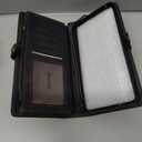 Pixel 8 Pro Wallet case, Pixel 8 Pro Flip Leather case Card Slots Holder Zipper Purse Detachable Magnetic Cover Hand Strap Cash Pocket Pouch Wallet for Woman Man (Black)