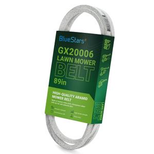 BlueStars GX20006 UC30568 Mower Drive Belt - for John Deere 105 115 125 135 145 D110 D120 D125 D130 D140 D150 D155 D160 D170 L105 L107 L108 L110 L111 L118 L120 L130 Lawn Mower | Aramid Cord | 89 in (88.9Lx0.5W)