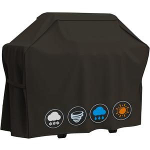 60 Inch Grill Cover, Fits for Weber Genesis, Char-Broil Nexgrill Brinkmann and More.Heavy Duty Waterproof Barbecue Grill Cover
