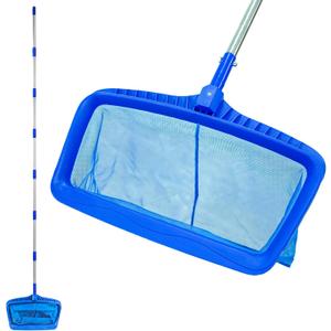 Pragmatist Pool Skimmer Net with 113.2 Inch Stainless Steel Pole, Deep Fine Mesh Swimming Pool Cleaning Net Large Capacity Pool Net for Pools, Spas, Ponds, Hot Tubs