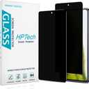 HPTech 2 Pack Privacy Screen Protector Designed for Samsung Galaxy S20 FE, A53, A52, A51 Anti-Spy Tempered Glass [Dont Support Fingerprint Unlock] Anti Scratch, Bubble Free (Black)