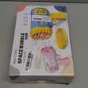 2 Bubble Gun with 2 Bottles Refill Solution for Kids, 40-Hole Light Up Bubble Machine for Toddlers 1-3, Bubble Blaster Maker, Party Favors Toys for Boys Girls 4-8 Birthday Gifts