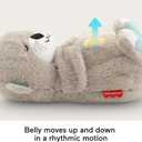 FISHER-PRICE BABY Toy Soothe 'n Snuggle Otter Portable Plush Sound Machine with Music Lights & Breathing Motion for Newborns 0+ Months